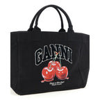 Black Recycled Cotton Tote Bag