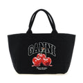 Black Recycled Cotton Tote Bag