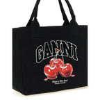 Black Recycled Cotton Tote Bag