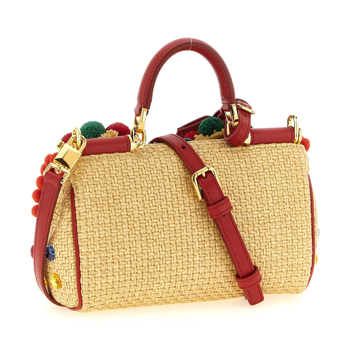 Multicolor Viscose Handbag