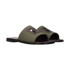 Green Fabric Slippers
