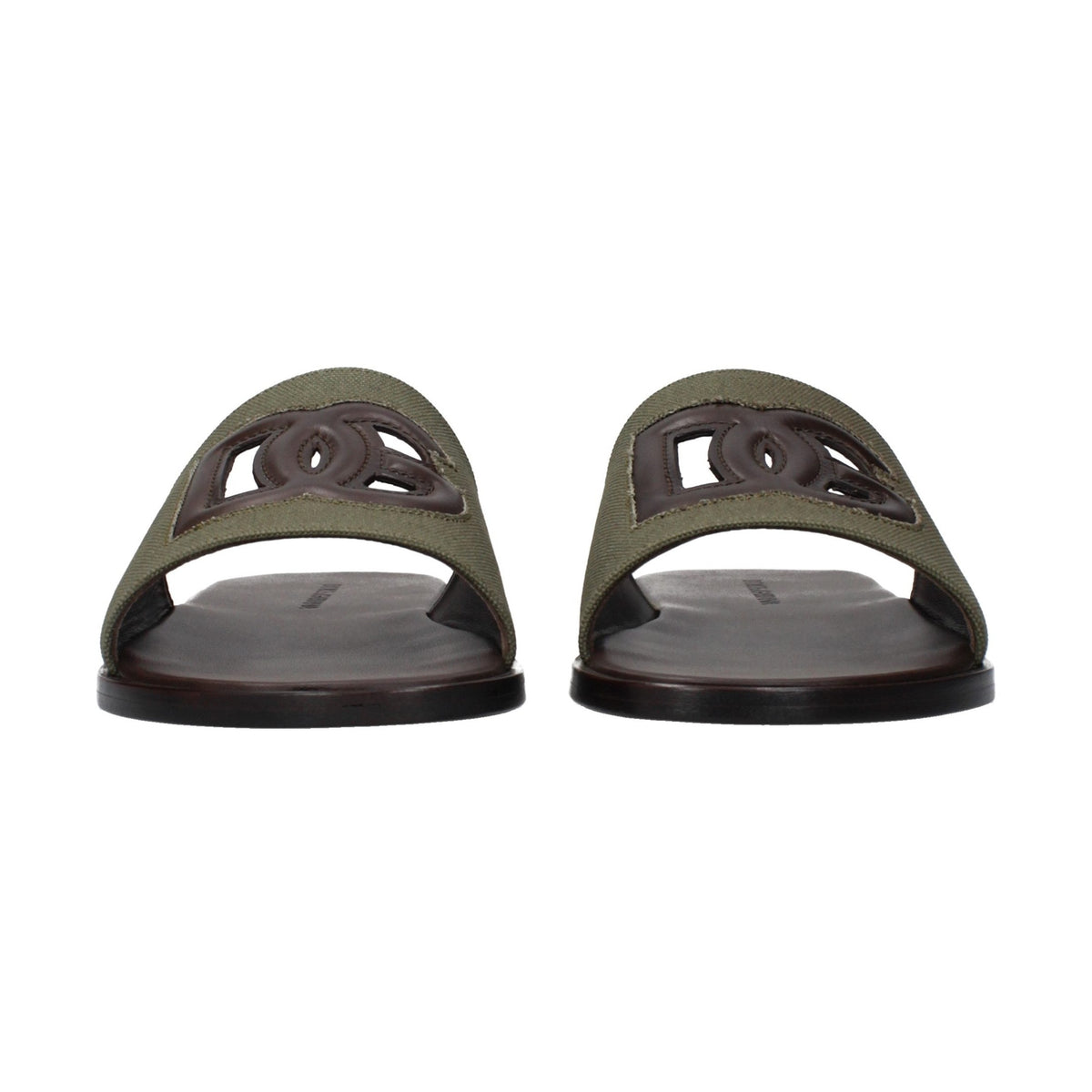 Green Fabric Slippers