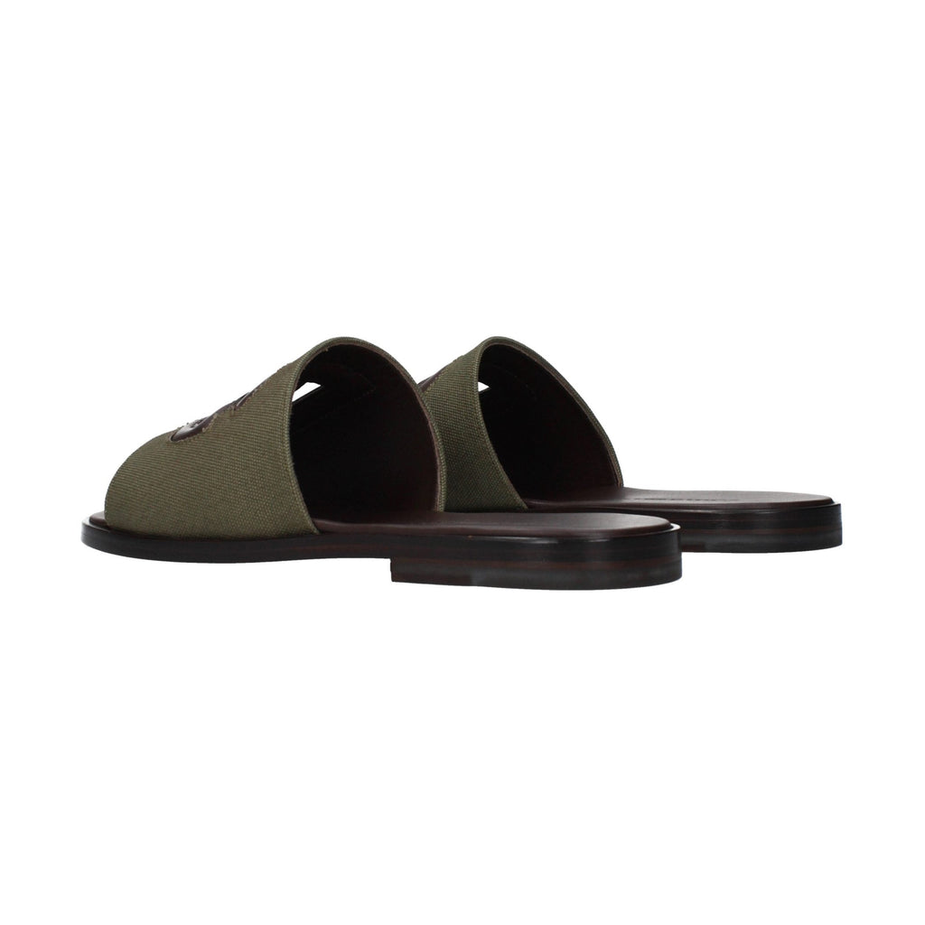 Green Fabric Slippers