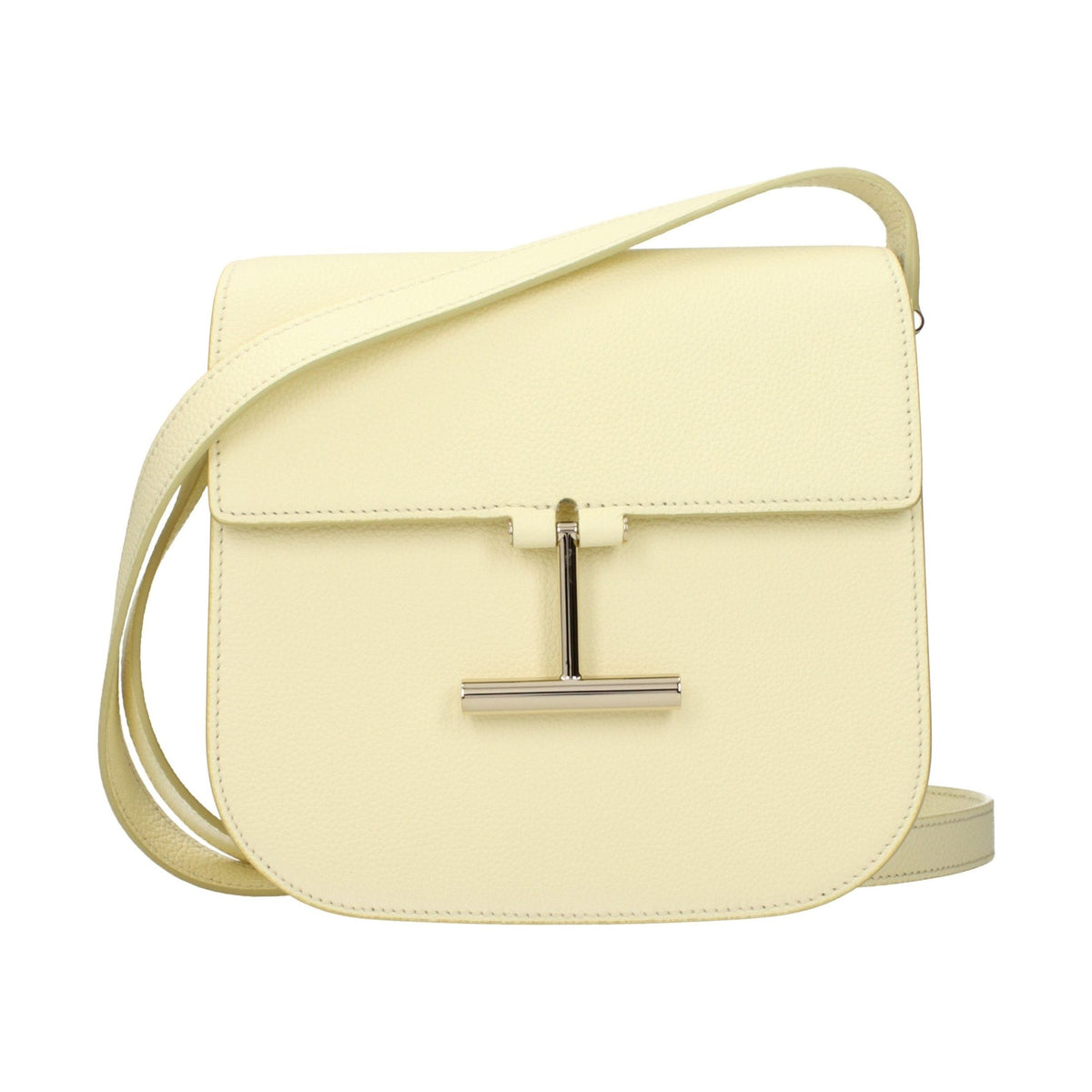 Yellow Leather Crossbody Bag
