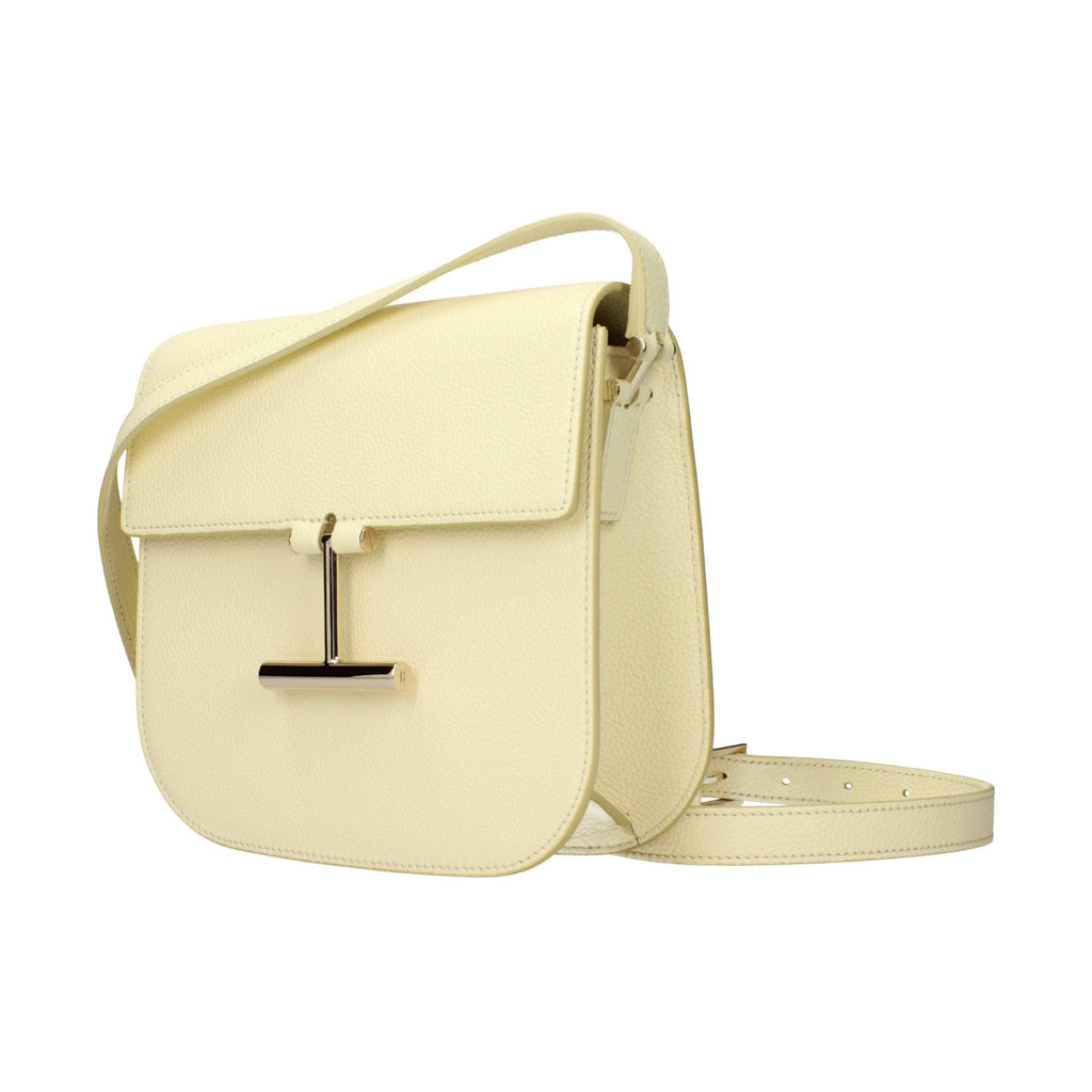 Yellow Leather Crossbody Bag