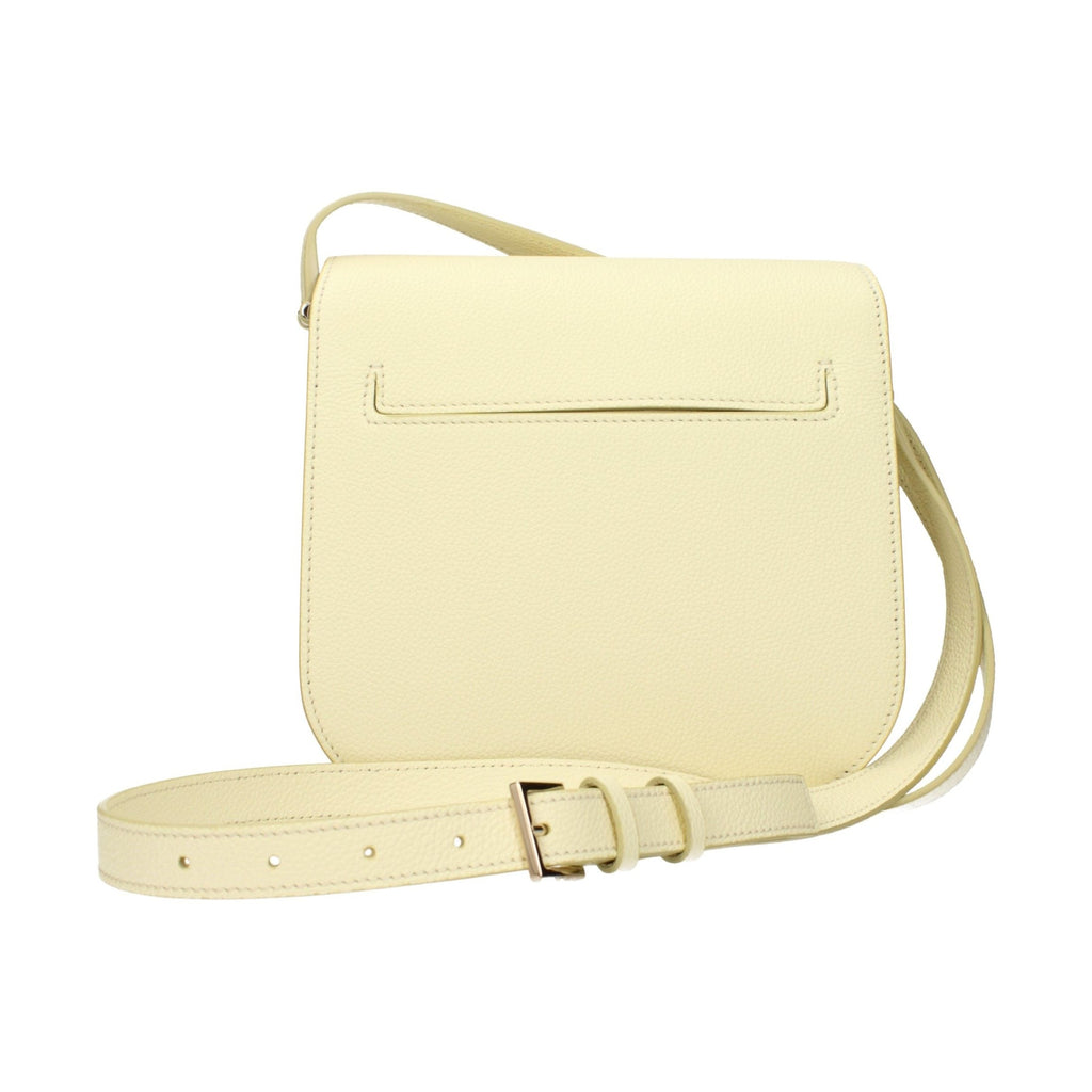 Yellow Leather Crossbody Bag