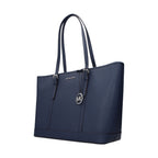 Blue Leather Shoulder Bag