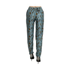 Dolce & Gabbana Blue Musical Instruments Print Tapered Pants