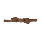Dolce & Gabbana Men Brown Gold Adjustable Neck Papillon Bow Tie