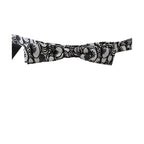 Dolce & Gabbana White Pattern Silk Adjustable Neck Papillon Tie