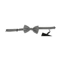 Dolce & Gabbana Men Black White Circles Adjustable Neck Papillon Bow Tie