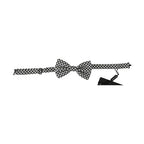 Dolce & Gabbana Men Black White Circles Adjustable Neck Papillon Bow Tie