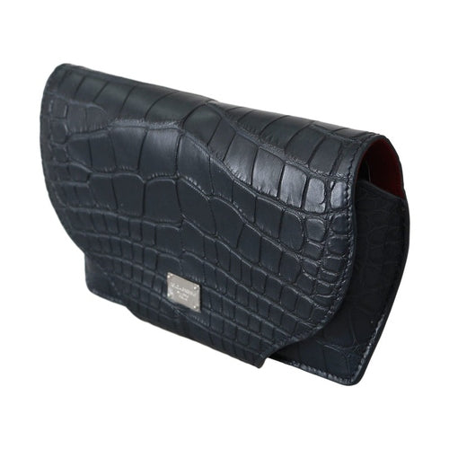 Dolce & Gabbana Blue Crocodile Eyewear Sunglasses Case Cover Pouch