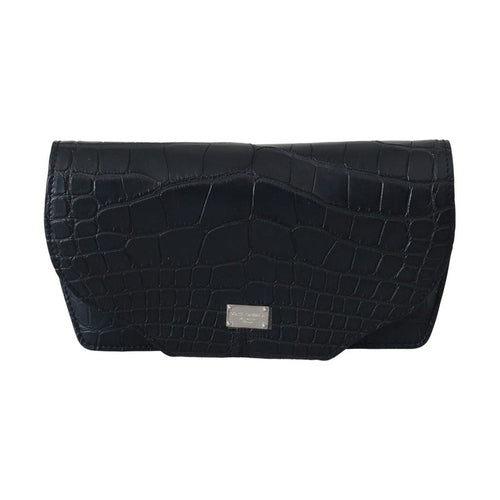 Dolce & Gabbana Blue Crocodile Eyewear Sunglasses Case Cover Pouch