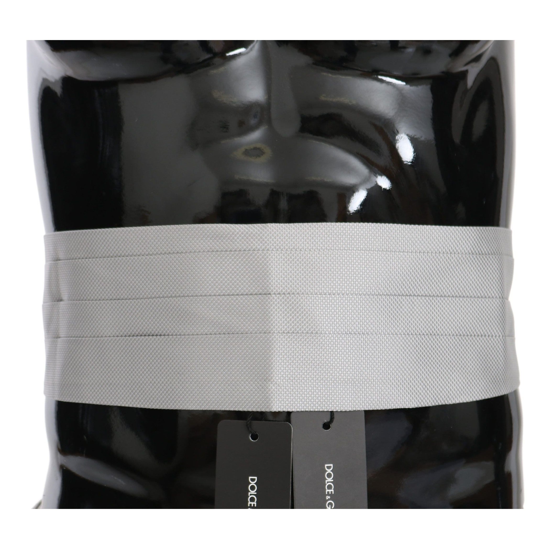 Dolce & Gabbana Gray Men Waist Belt 100% Silk Cummerbund
