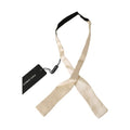 Dolce & Gabbana Beige Slim Skinny Men Necktie 100% Silk Bowtie