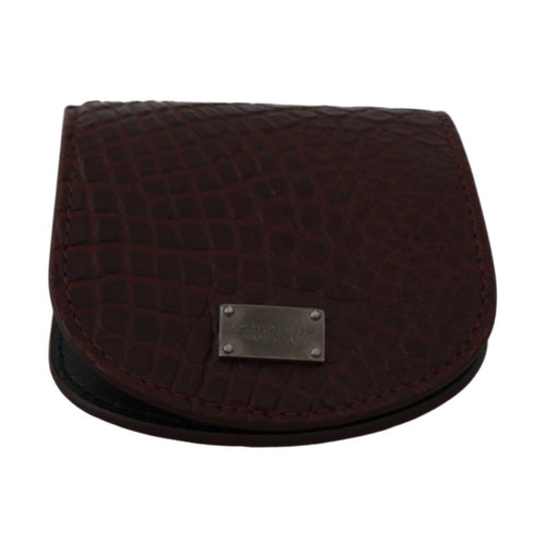 Dolce & Gabbana Brown Exotic Skin Pocket Condom Case Holder