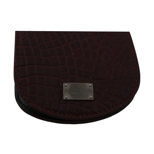 Dolce & Gabbana Brown Exotic Skin Pocket Condom Case Holder