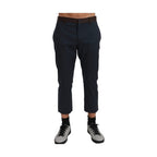 Dolce & Gabbana Brown Stripes Cropped Trousers Pants