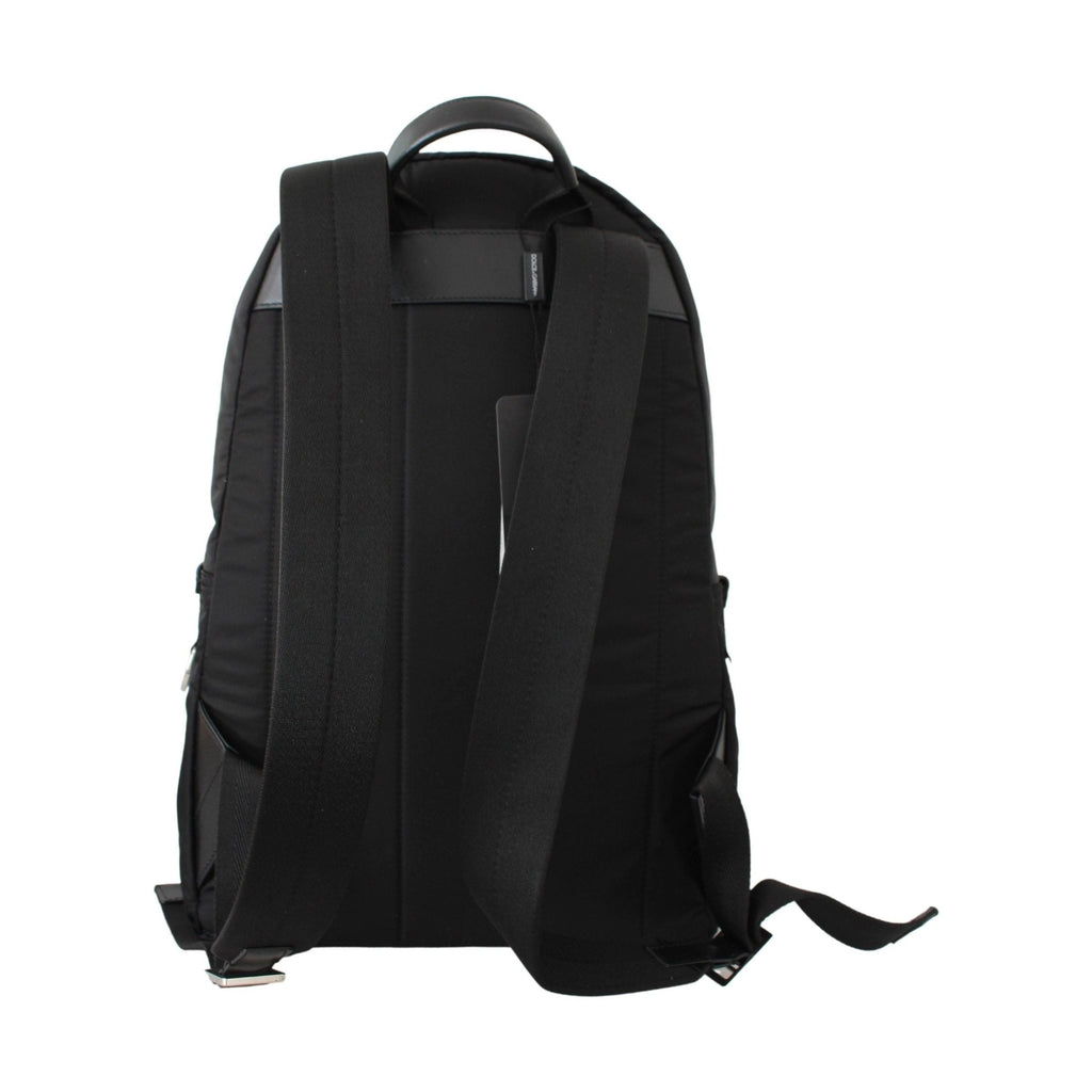 Dolce & Gabbana Black Golden Pig of the Year School Backpack