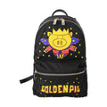 Dolce & Gabbana Black Golden Pig of the Year School Backpack