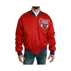 Dolce & Gabbana Red YEAR OF THE PIG Bomber Jacket
