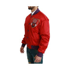 Dolce & Gabbana Red YEAR OF THE PIG Bomber Jacket