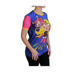 Dolce & Gabbana Purple PIG SUPERGIRL Top Cotton T-shirt