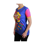 Dolce & Gabbana Purple PIG SUPERGIRL Top Cotton T-shirt