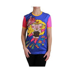 Dolce & Gabbana Purple PIG SUPERGIRL Top Cotton T-shirt