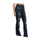 Dolce & Gabbana Blue Denim Cotton Stretch Flared Jeans