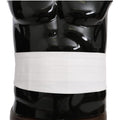 Dolce & Gabbana White Men Waist Belt Cotton Cummerbund