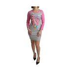 Moschino Gray My Little Pony Top Sweater Dress