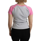 Moschino Gray and pink Cotton T-shirt My Little Pony Top