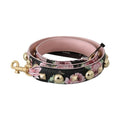 Dolce & Gabbana Pink Floral Leather Stud Accessory Shoulder Strap