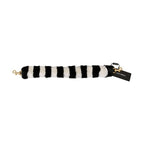 Dolce & Gabbana Black White Lapin Fur Accessory Shoulder Strap
