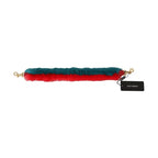 Dolce & Gabbana Red Blue Rabbit Fur Leather Shoulder Strap