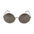 Dolce & Gabbana Silver Plated Round Gray Le nses Women Sunglasses