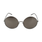 Dolce & Gabbana Silver Plated Round Gray Le nses Women Sunglasses