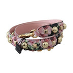 Dolce & Gabbana Pink Floral Gold Studs Bag Accessory Shoulder Strap