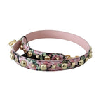 Dolce & Gabbana Pink Floral Gold Studs Bag Accessory Shoulder Strap
