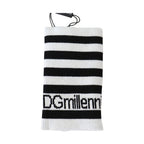 Dolce & Gabbana Black White Wool DGMillennials Wristband Wrap