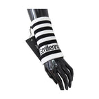Dolce & Gabbana Black White Wool DGMillennials Wristband Wrap