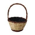 Dolce & Gabbana Beige Wood Wicker Rattan Basket Tote Bag