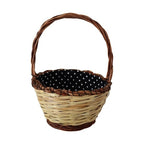 Dolce & Gabbana Beige Wood Wicker Rattan Basket Tote Bag