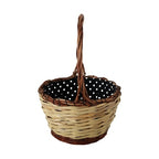 Dolce & Gabbana Beige Wood Wicker Rattan Basket Tote Bag