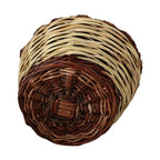 Dolce & Gabbana Beige Wood Wicker Rattan Basket Tote Bag