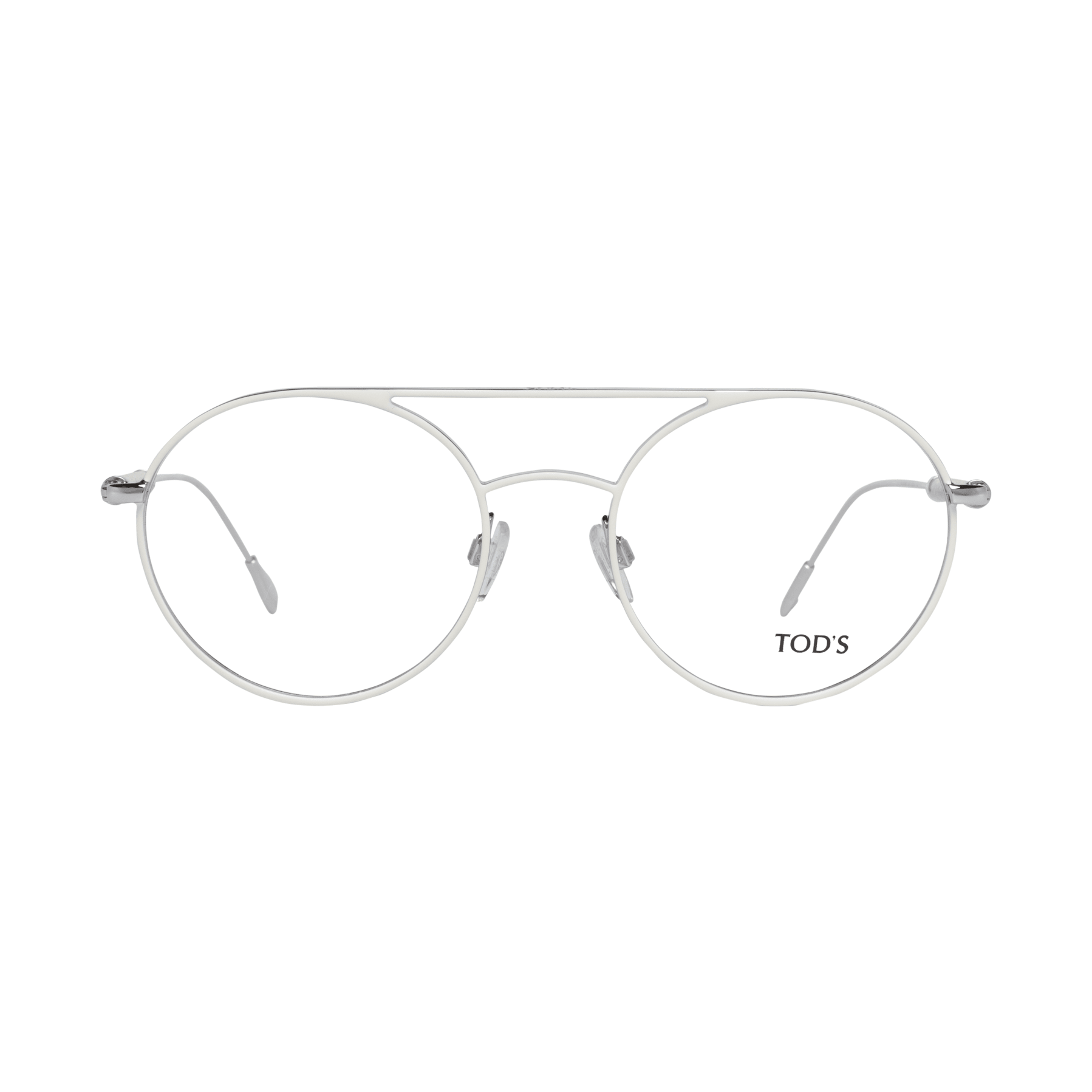 Tod's White Metal & Leather Glasses (Frames)