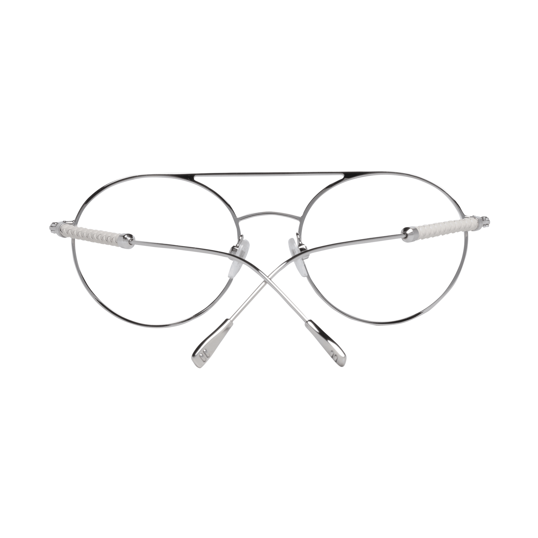 Tod's White Metal & Leather Glasses (Frames)