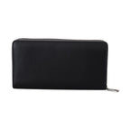 Dolce & Gabbana Black Zip Around Continental Clutch Leather Wallet